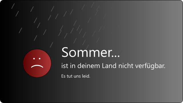 Als ich heute morgen das Fenster öffnete…